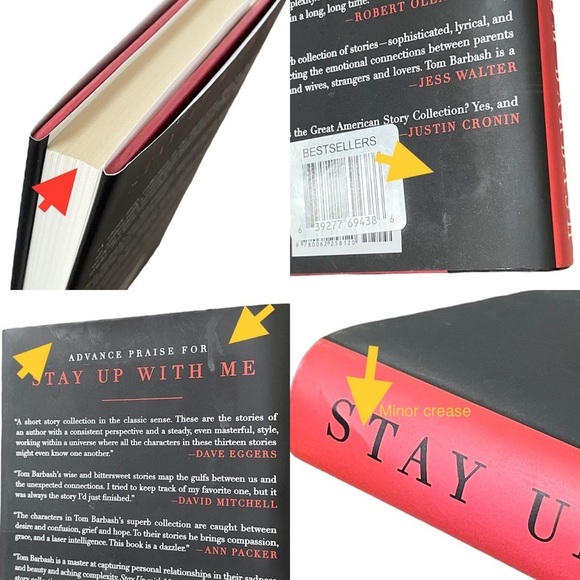 Stay Up With Me by Tom Barbash, short stories based on life, hardcover book - Picture 4 of 12